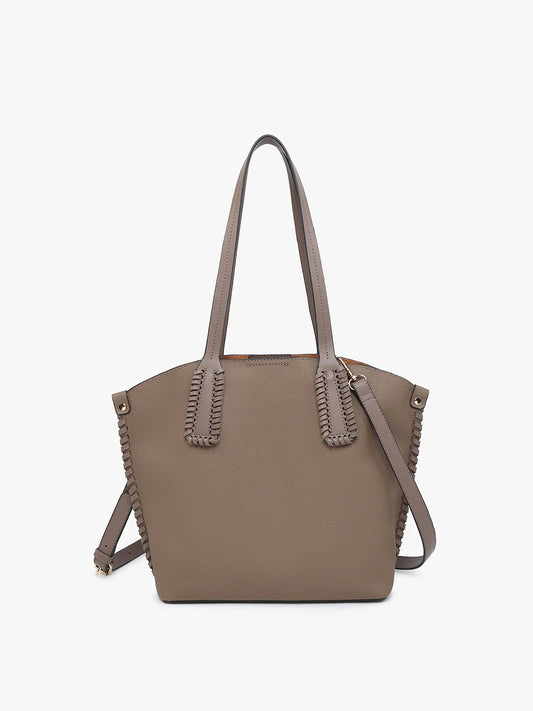 Micah Vegan Whipstitch Tote