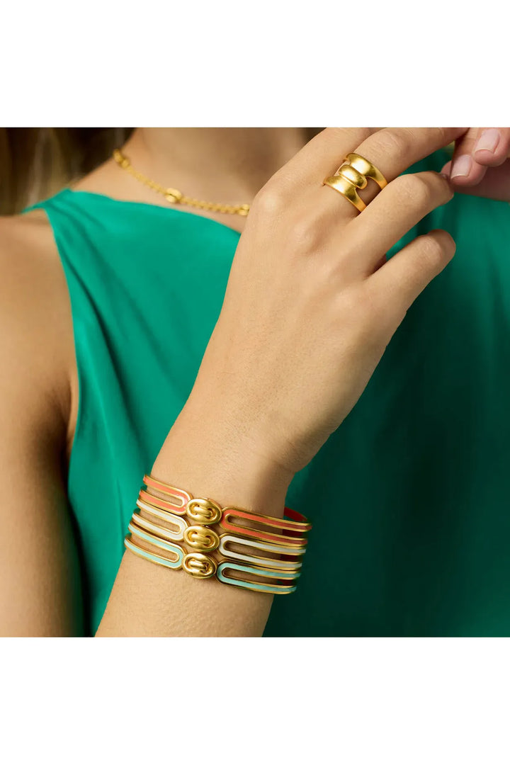Julie Vos| Laguna Enamel Hinge Bangle