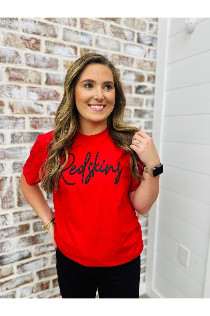 Redskins Puff Letter Tee