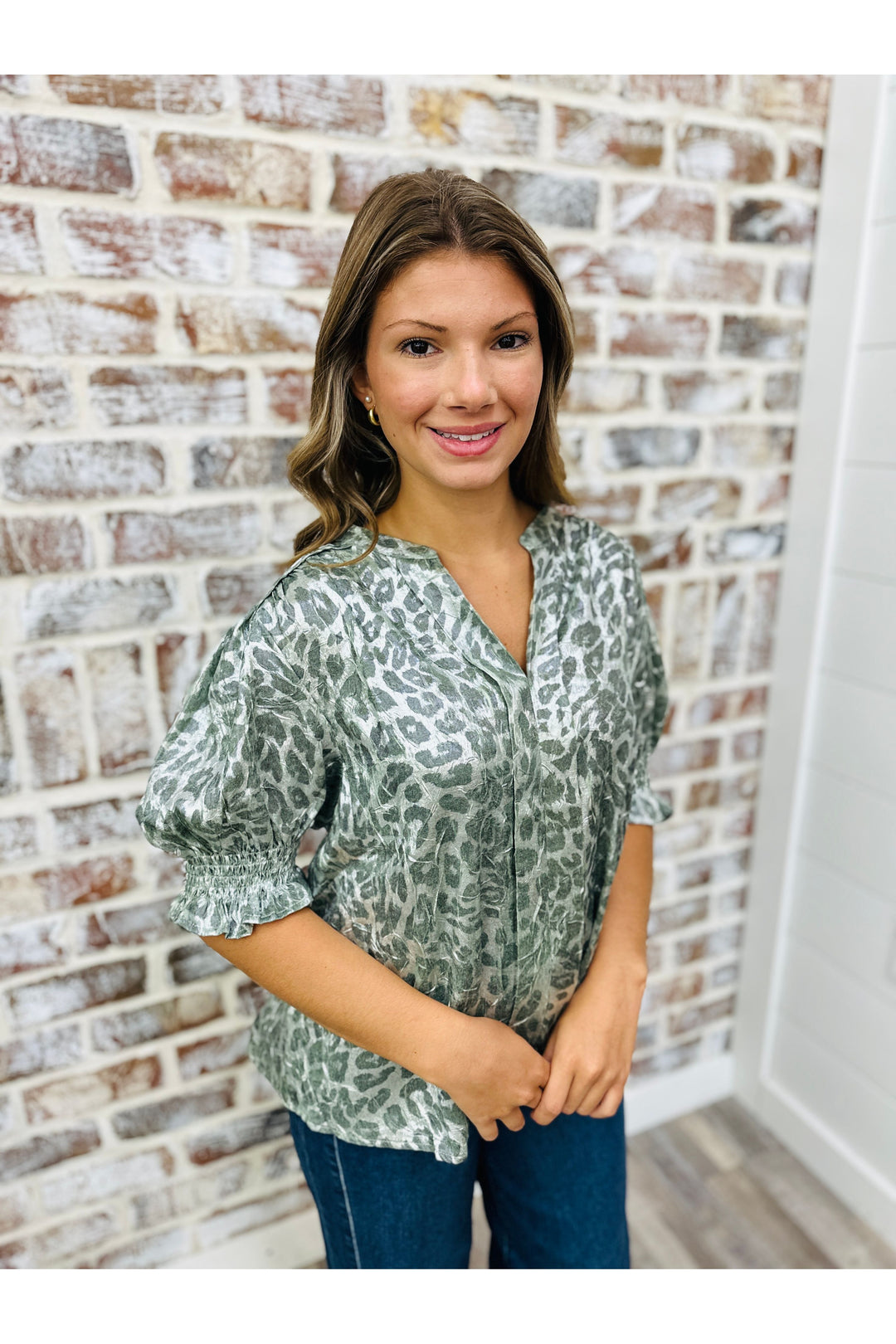 Wild & Metallic Top