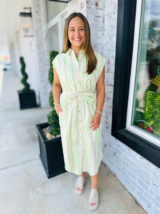 Lemon & Lime Midi Dress