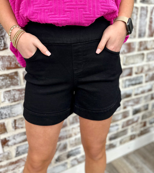 Alana Slimming Shorts|Black