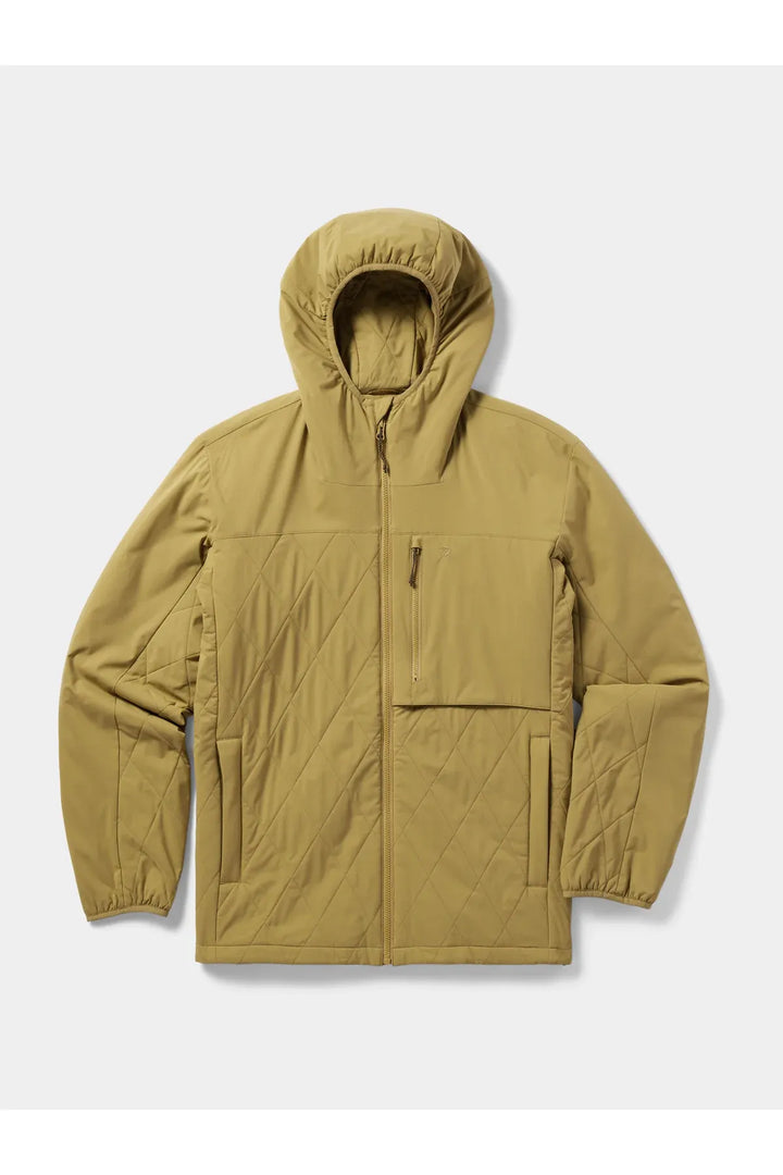 Insulated hoodie color is wheat