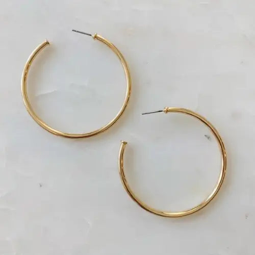 The Best of Hoops Earrings, Shiny Gold