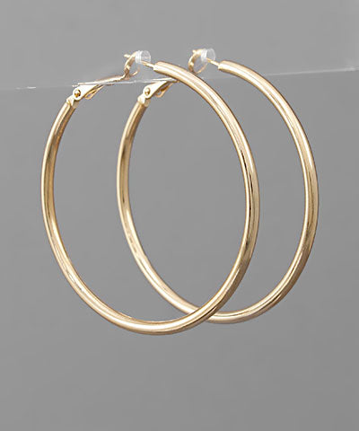 50mm Gold Dipped Hoops