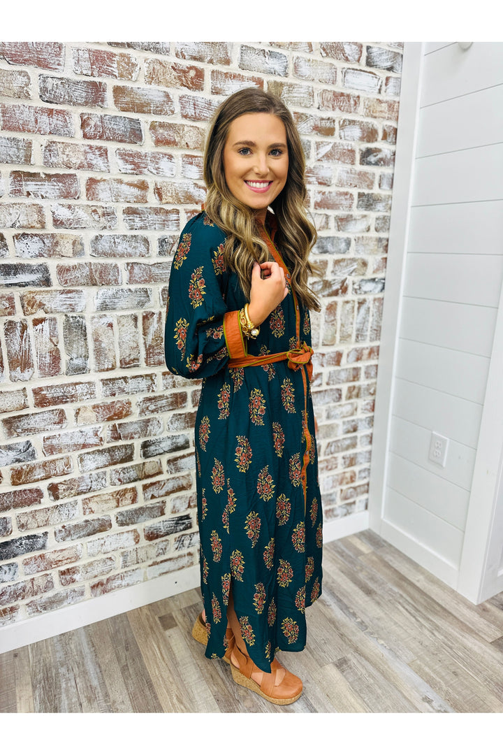 Pretty In Florals Midi Dress