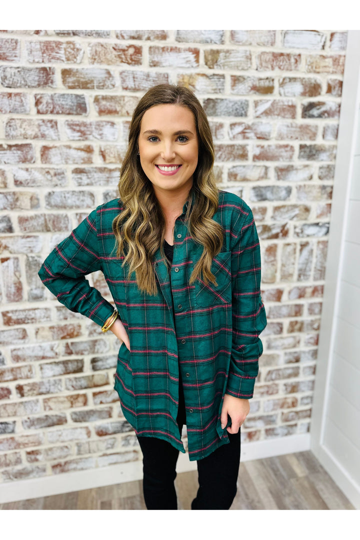 Fall Feels Plaid Top