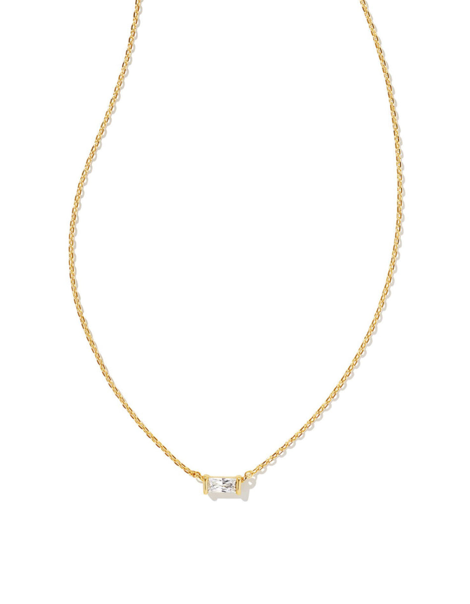 Kendra Scott| JULIETTE PENDANT NECKLACE GOLD WHITE CRYSTAL