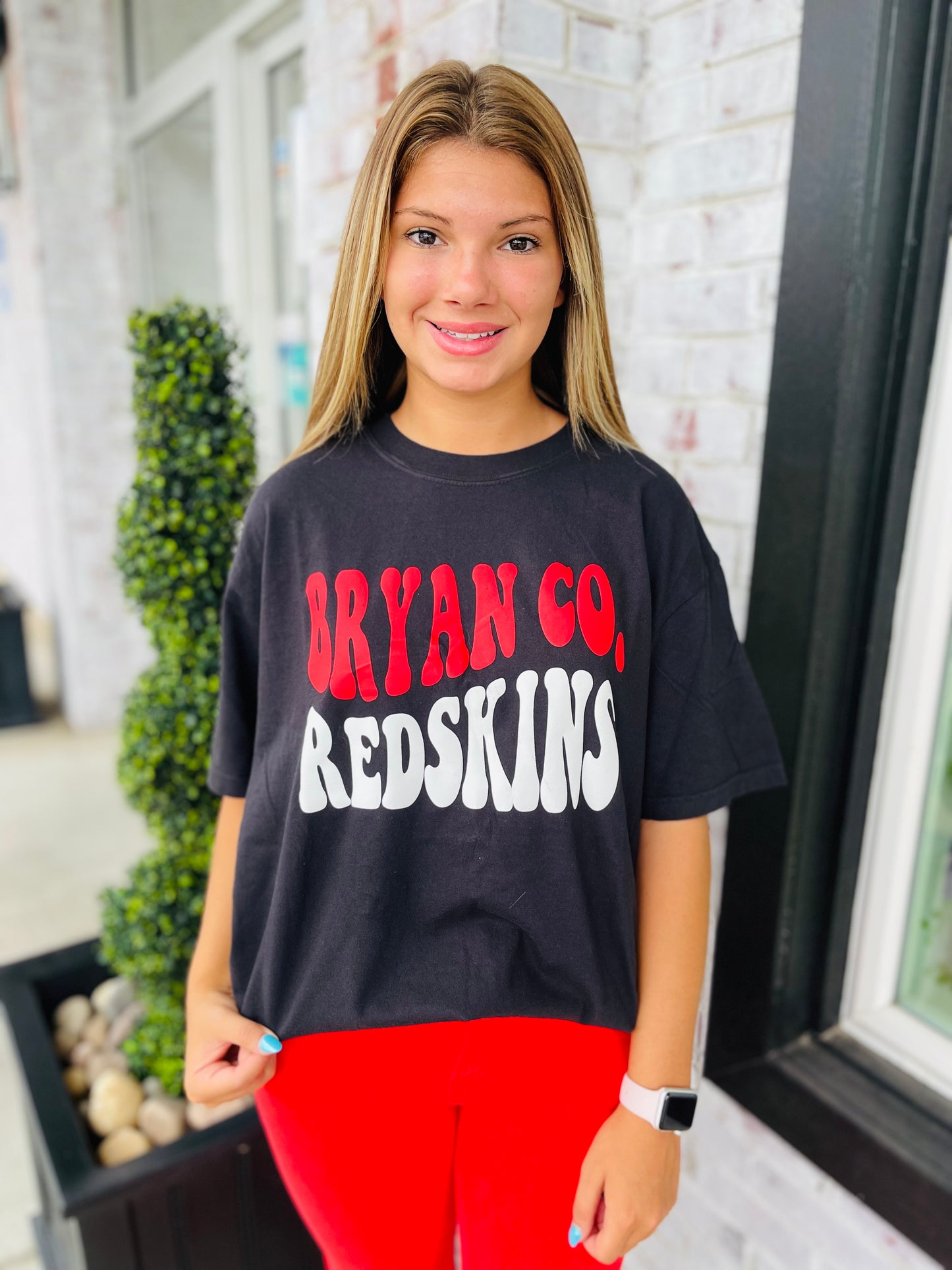 Bryan Co. Redskins Black Tee