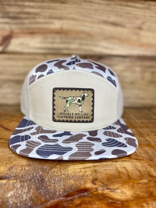 Speckle bellies camo dog patch hat