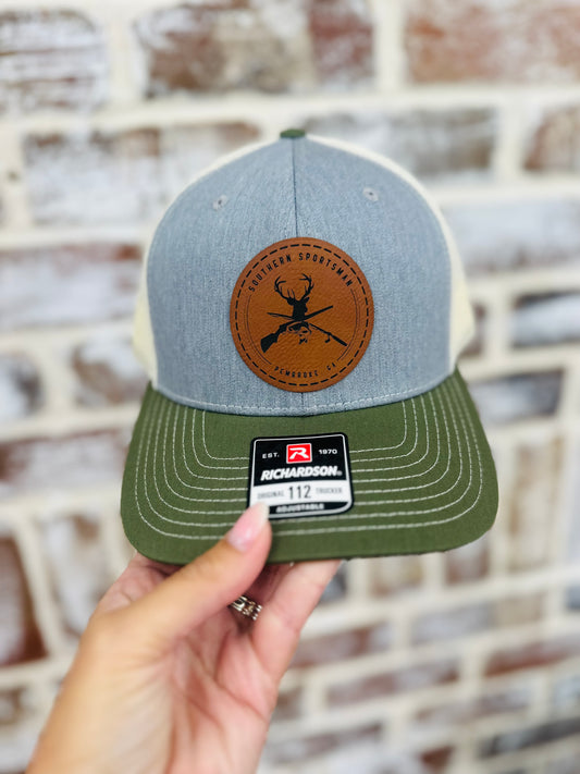 Southern Sportsman Grey/Green Patch Hat