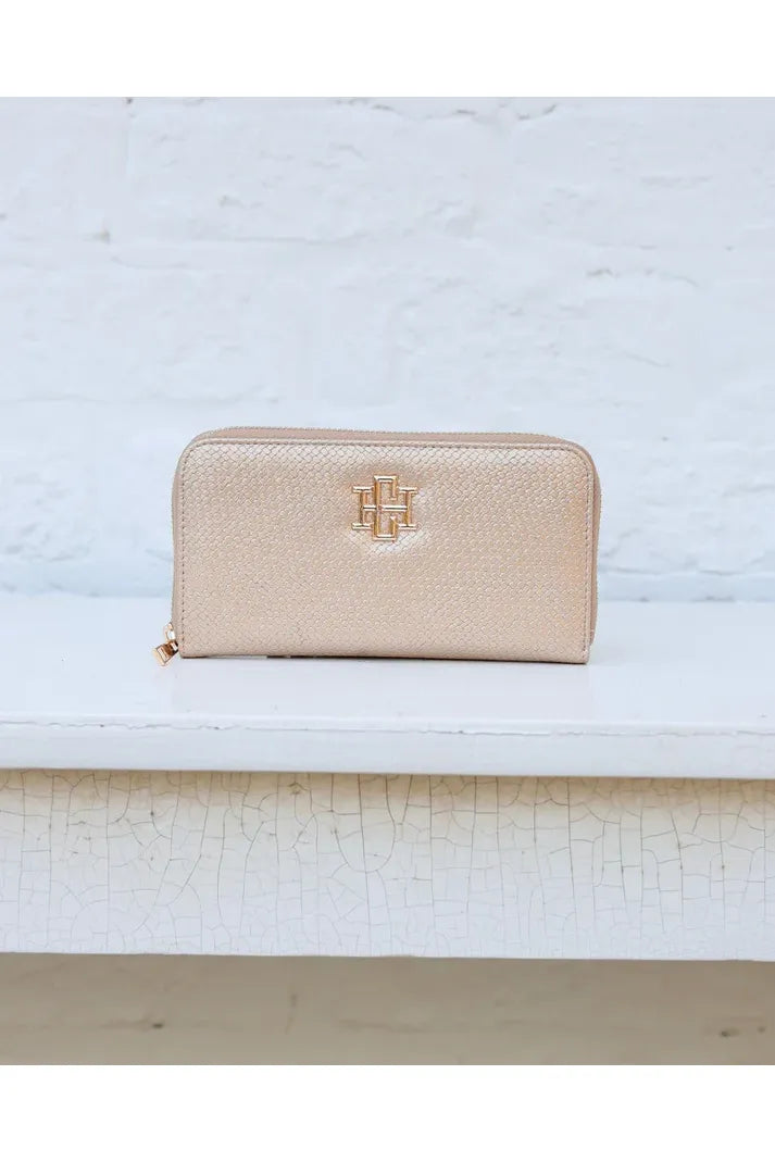 Penelope Wallet Woven Gold