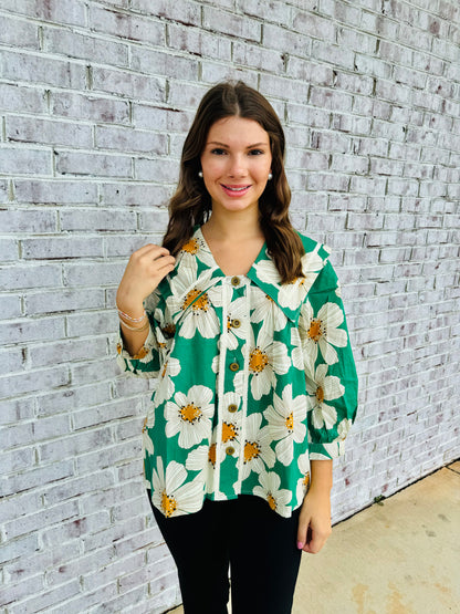 Fall Flower Fashion Top