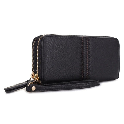 Sherrie Double Zipper Wallet