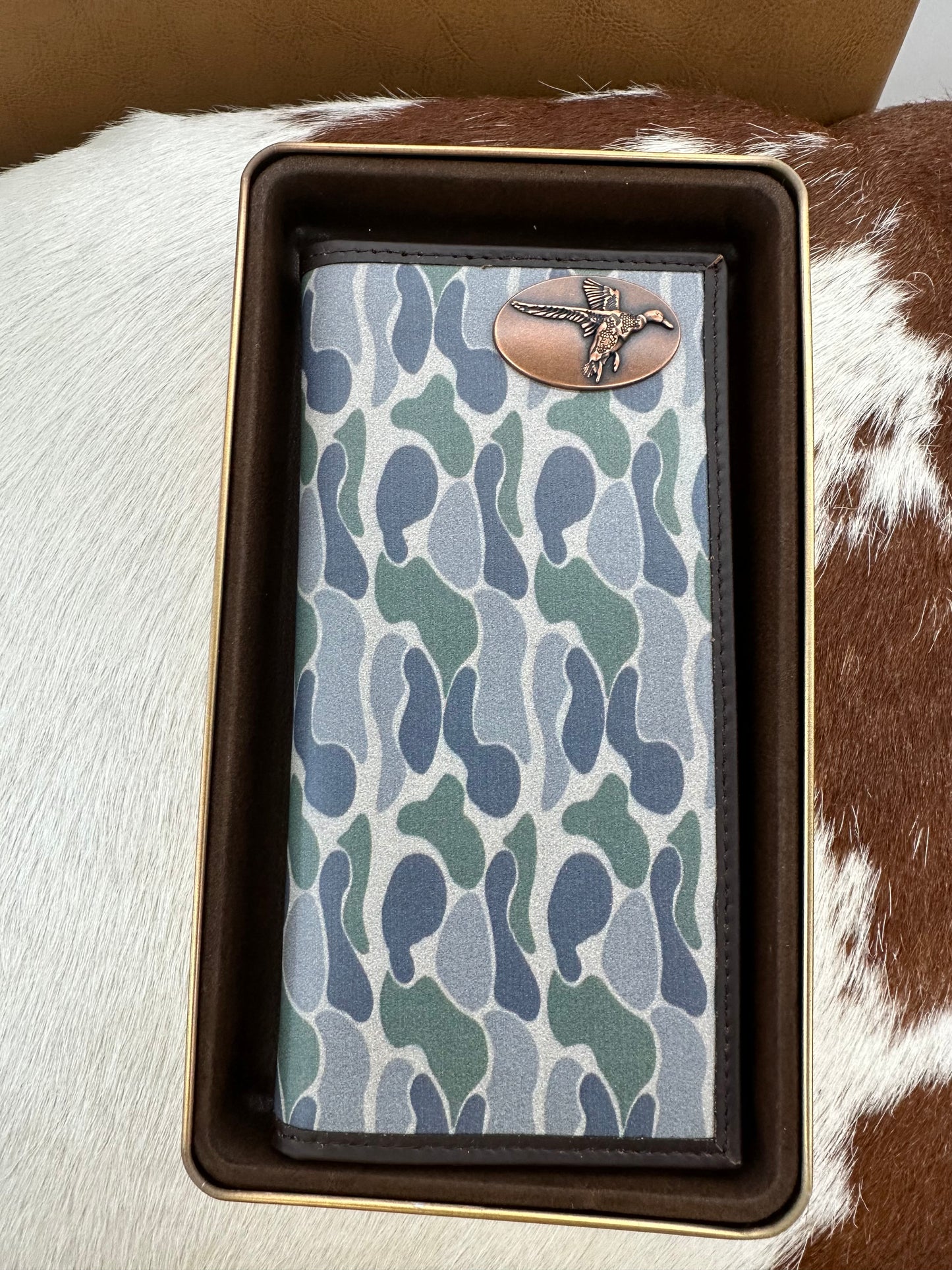 Old School Camo Long Wallet