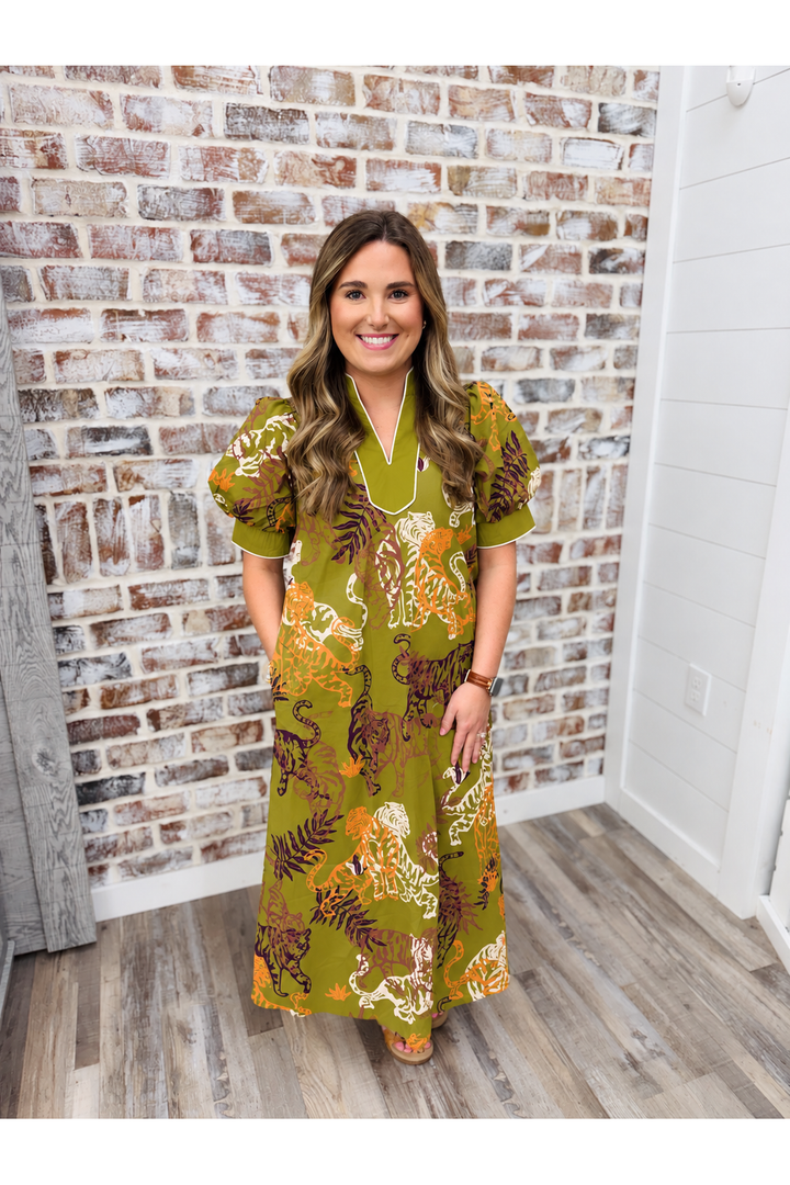 Fierce For Fall Midi Dress