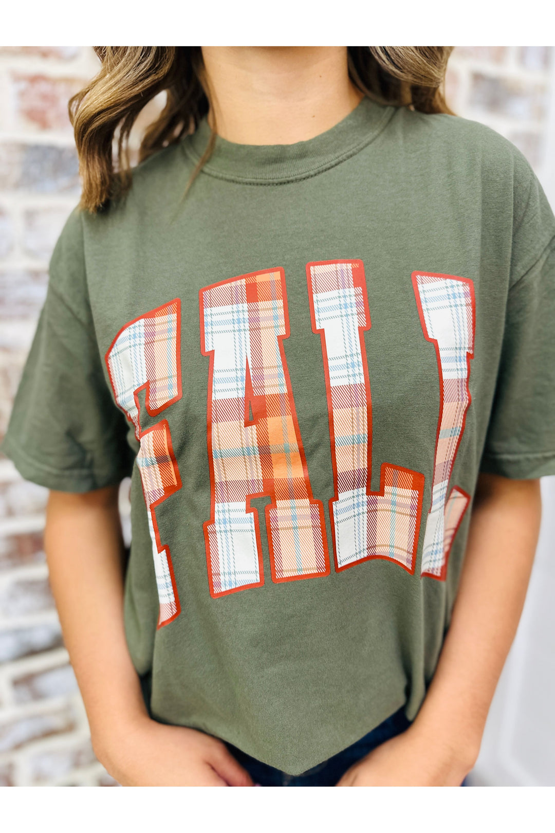 Fall Plaid Tee