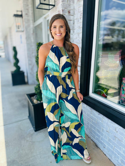 Palm Leaves Jumpsuit