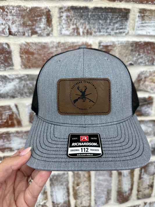 Southern Sportsman Grey/Black Logo Patch Hat