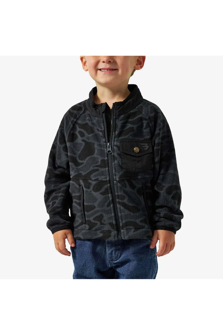 Burlebo | Youth Micro Fleece - Black Camo