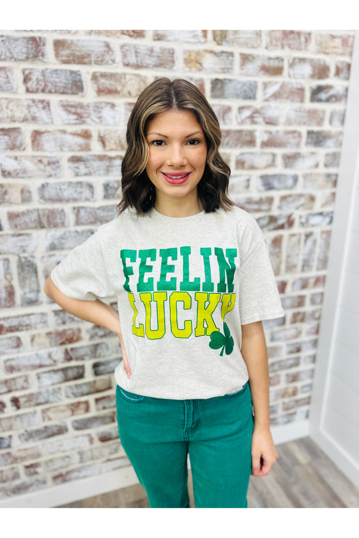 Feelin Lucky Glitter Tee