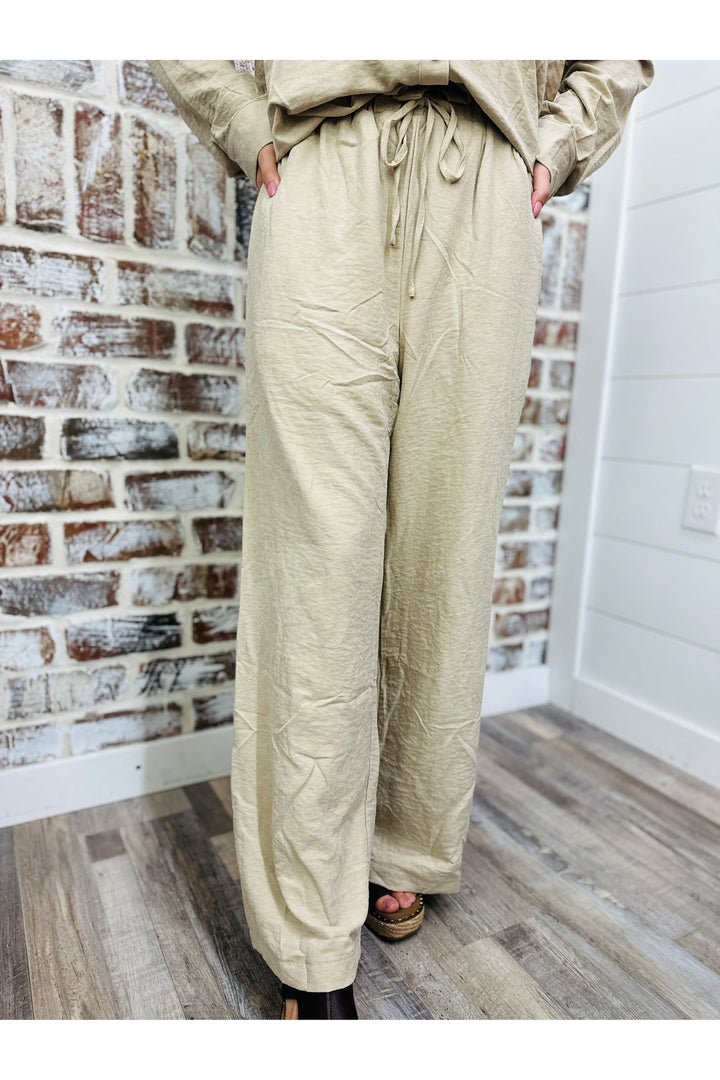 Oat Suede Pants