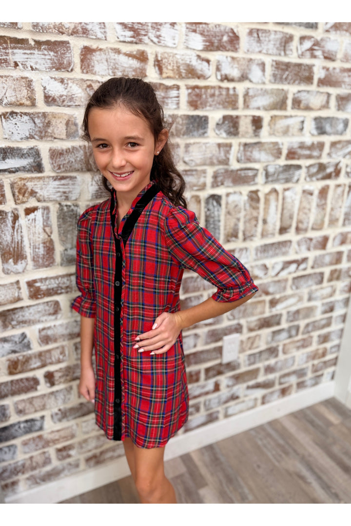 Youth | Plaid Classic Christmas Dress