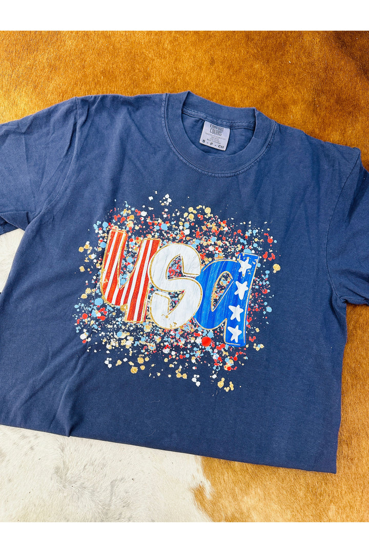 Sparkled USA Tee