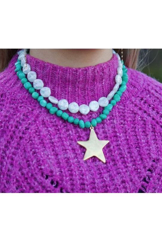 Alta Maes Tropical Star Necklace