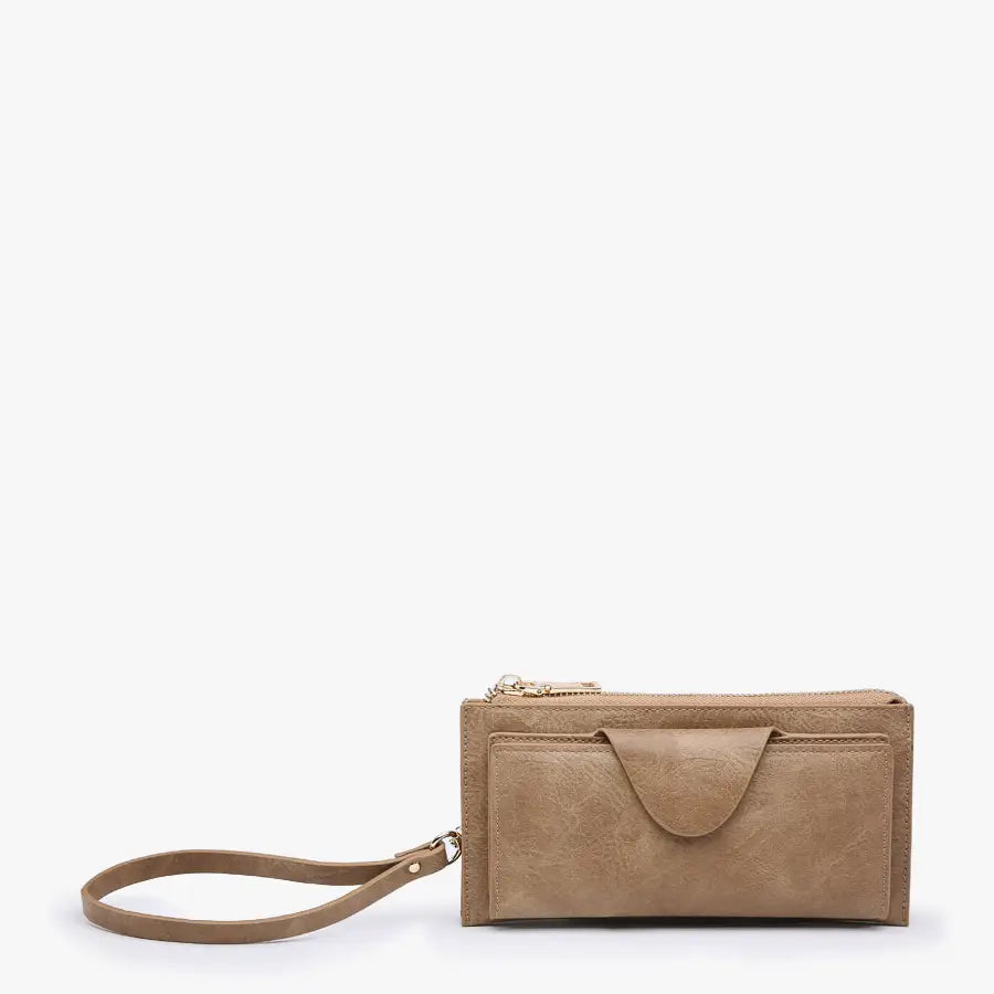 Taupe~ Kyla Wallet w/ Snap Closure