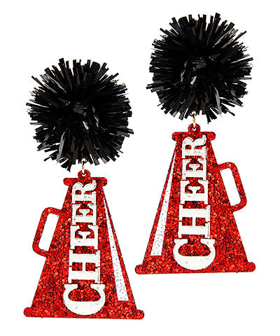 Pom Cheer Earring