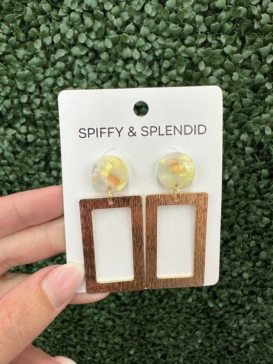 Yellow Color Gold Earring