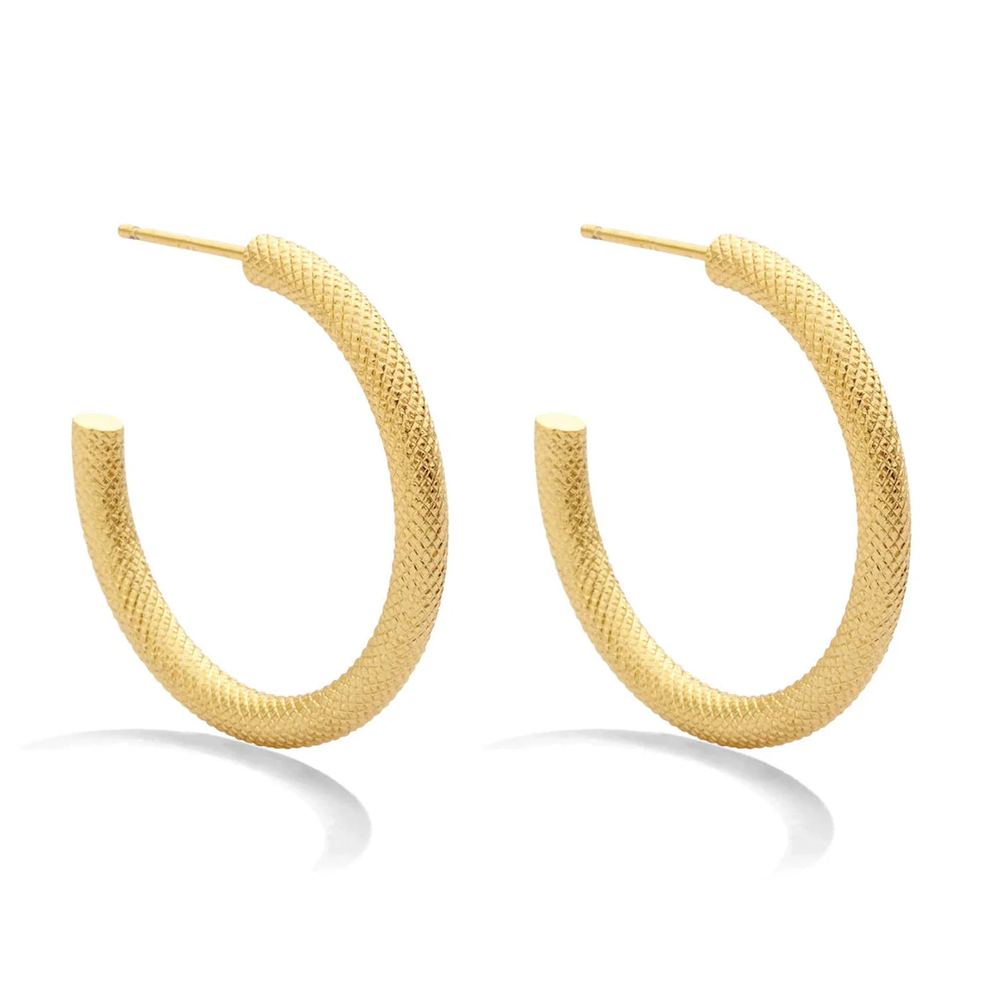 Beautifully Textured Hoops