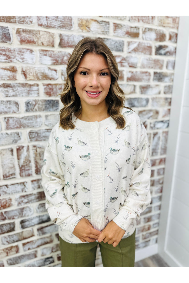 Duck Knit Cardigan