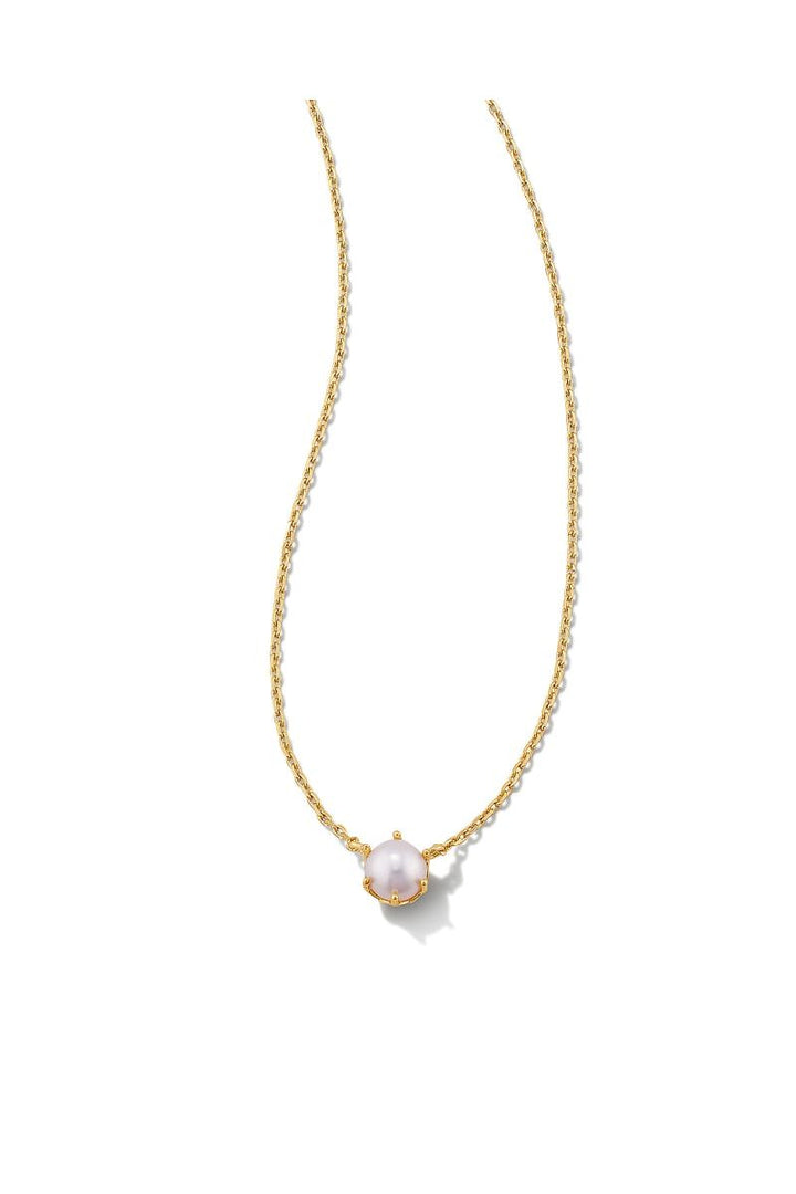 Kendra Scott | Ashton Gold Pendant Necklace in Freshwater Cultured Pearl