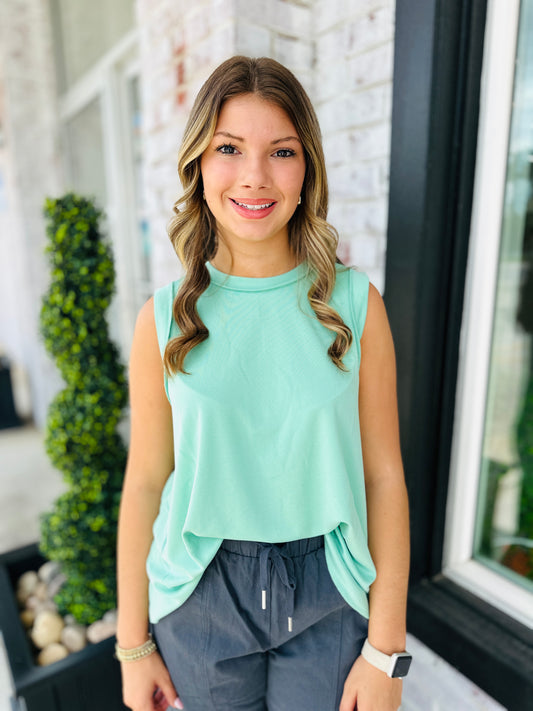 Emerald Mint Top