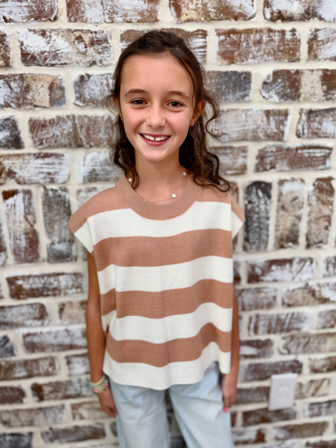 YOUTH | Striped Knit Top