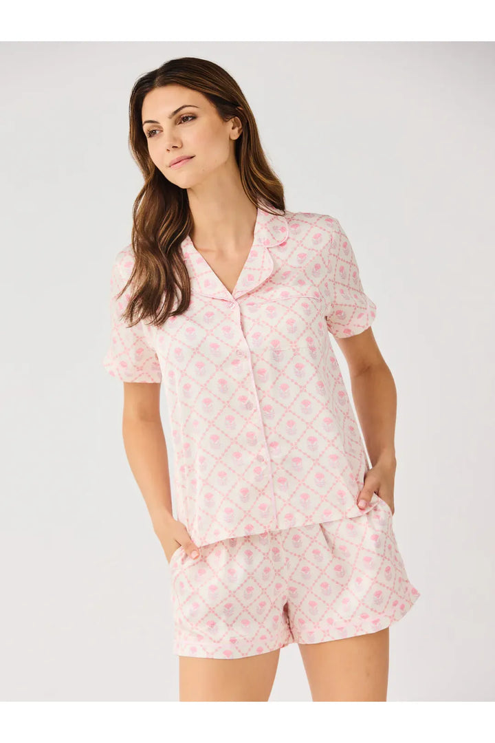 Mary Square | Florette Folly - Pink Charlotte Short Set