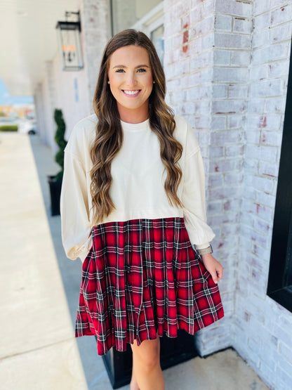 Plaid Hearts Dress