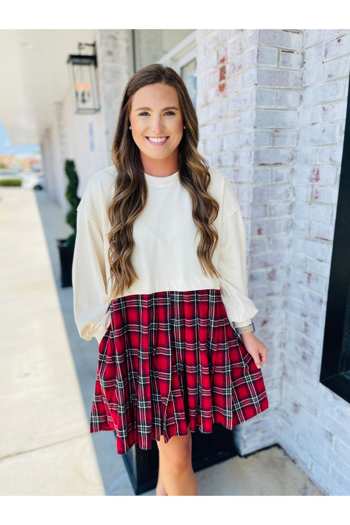 Plaid Hearts Dress