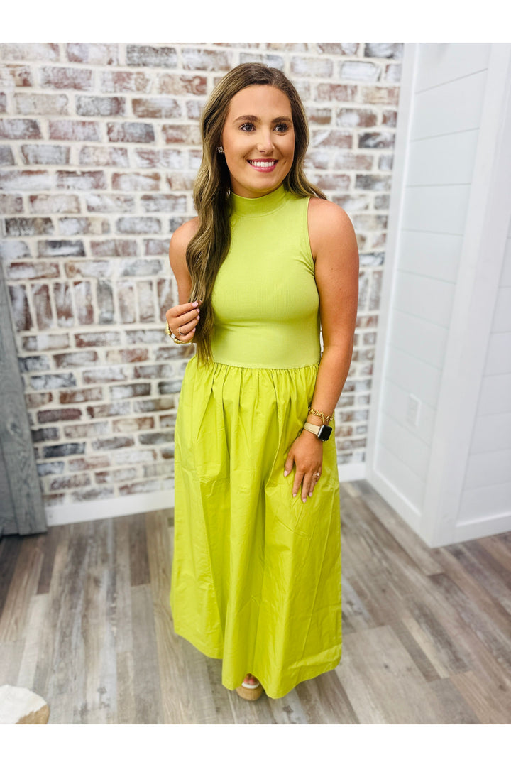 KARLIE| Solid Mock Maxi Dress
