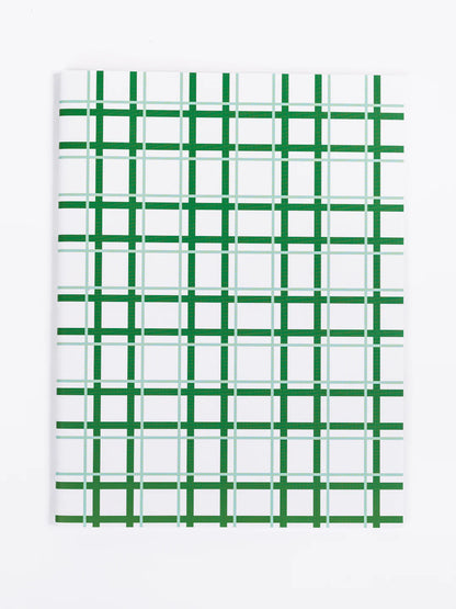 Large Notebook | On the Grid Green