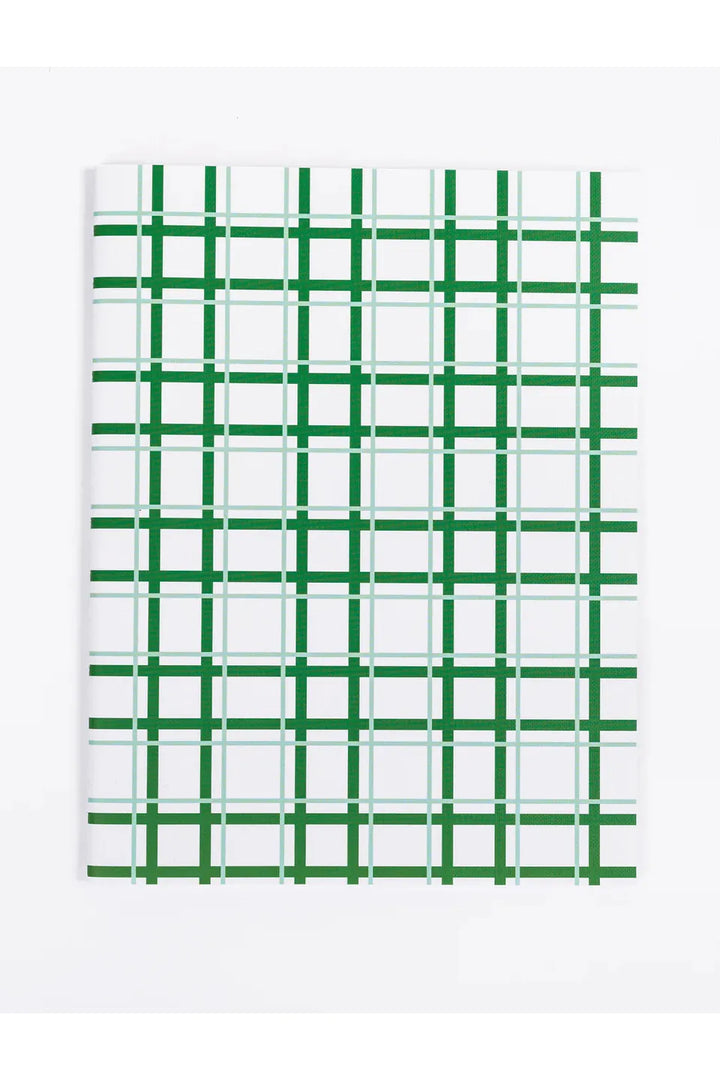 Large Notebook | On the Grid Green
