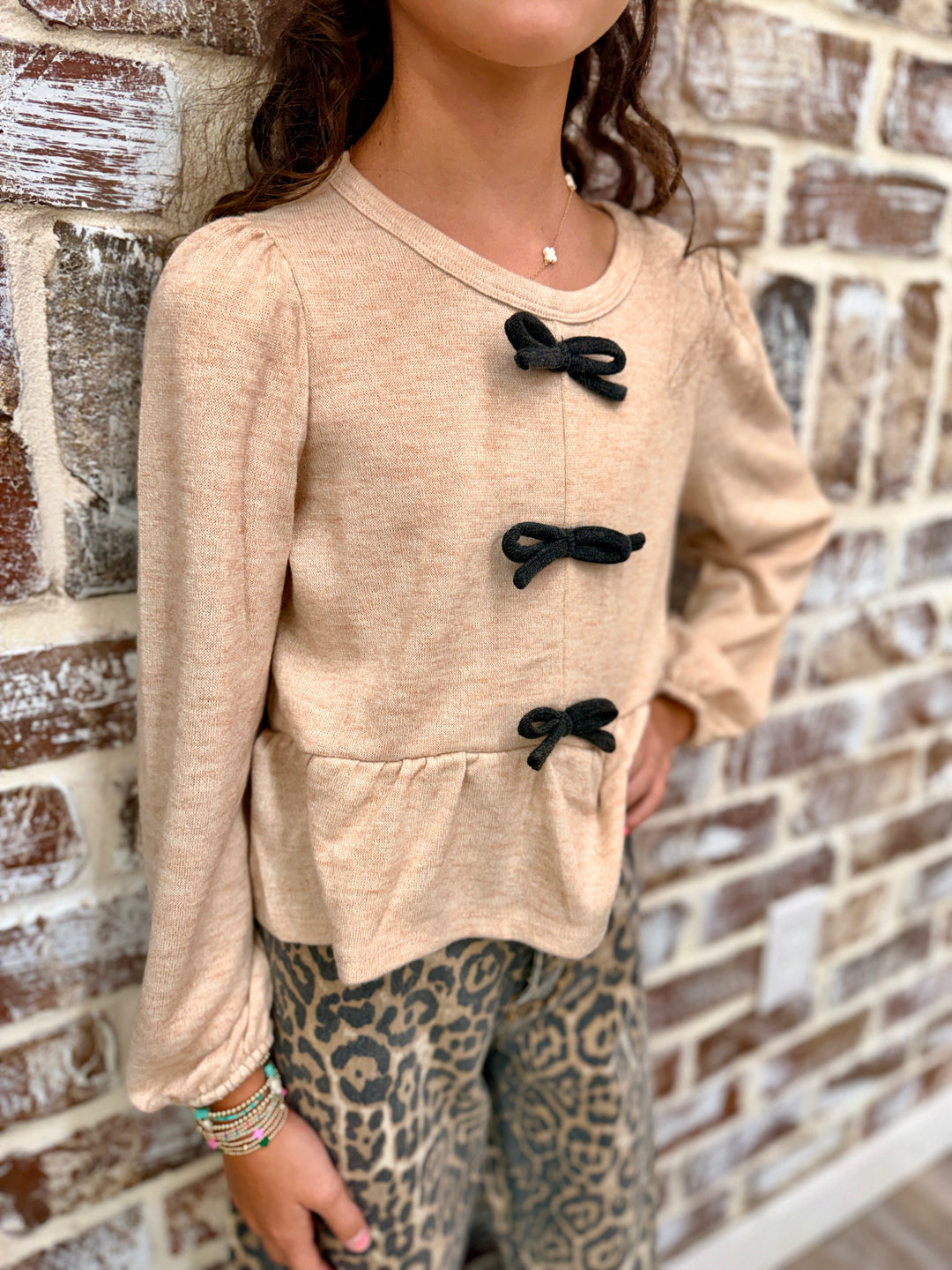 Youth| Adorable Bows Top