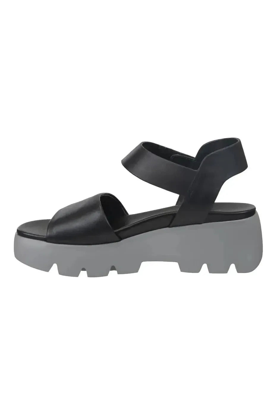 Naked Feet| ALLOY IN BLACK GREY PLATFORM SANDALS