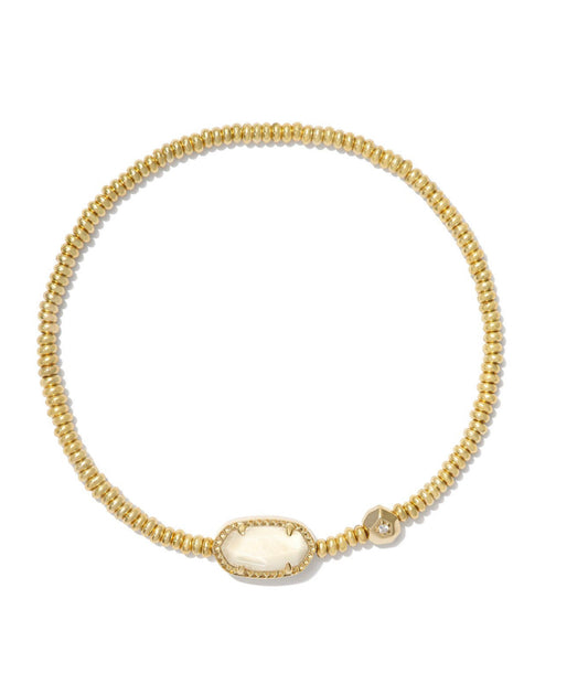 Kendra Scott| GRAYSON STRETCH BRACELET GOLD LIGHT YELLOW MOTHER OF PEARL