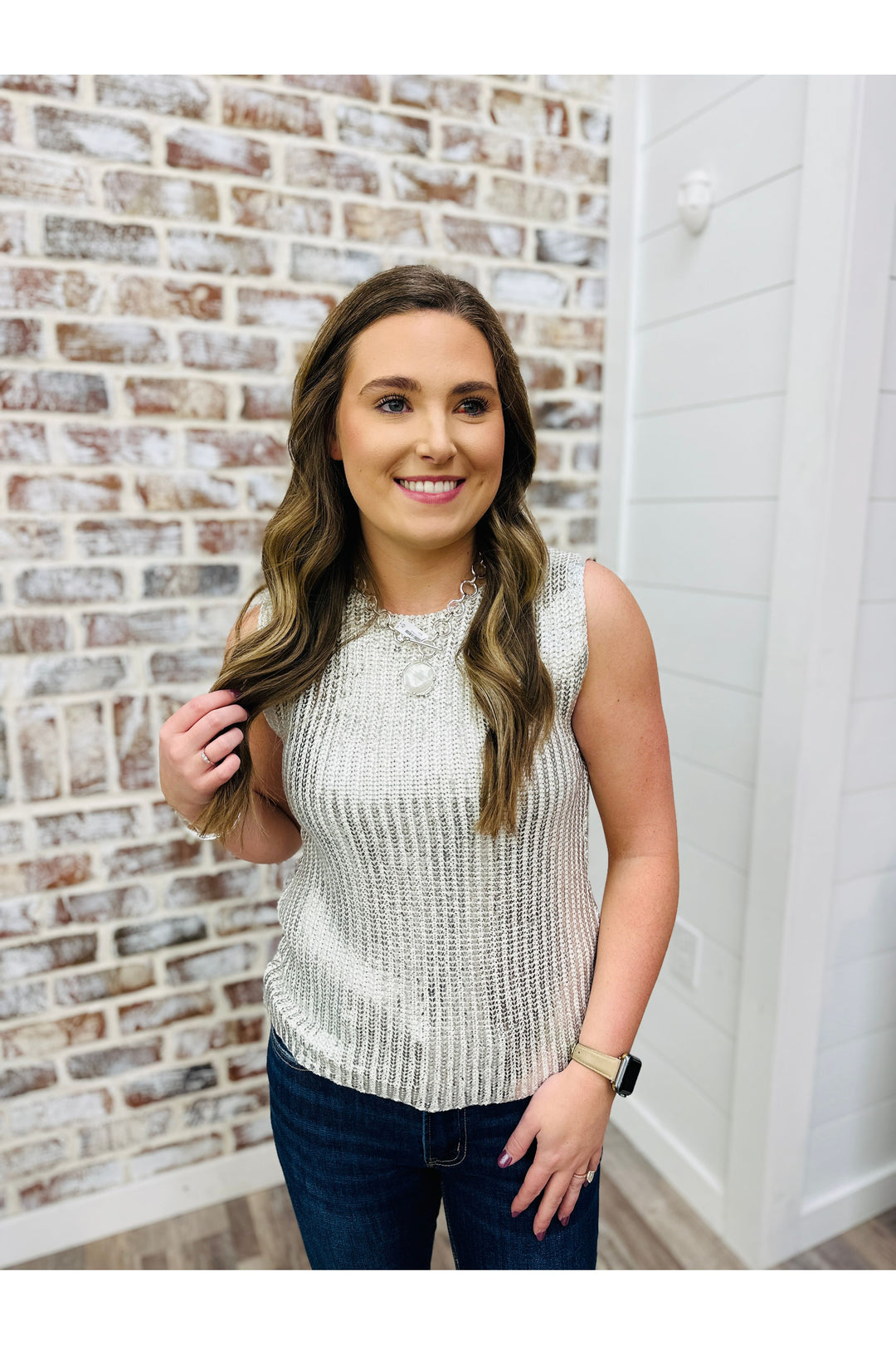 Glam Girl Silver Tank