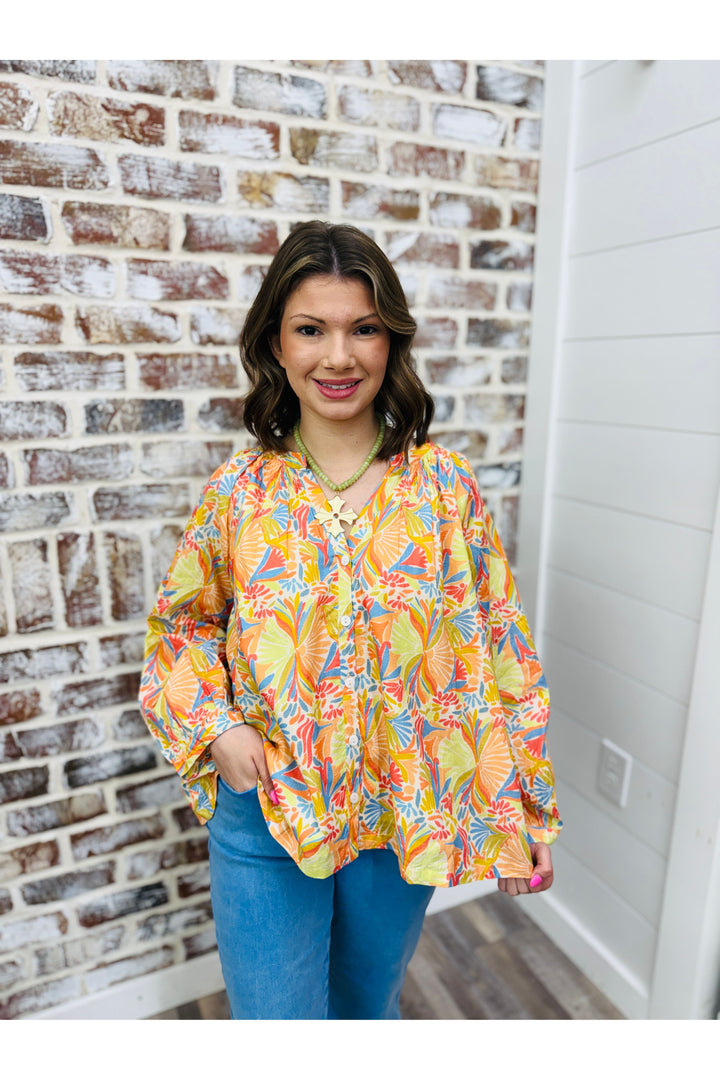 Sunshine Tienda| ISLAND BLOOMS LUCIA TOP