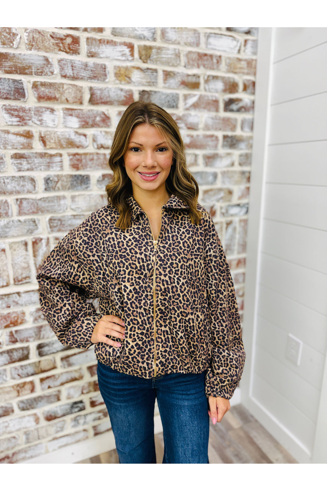 Fierce Leopard Jacket Top