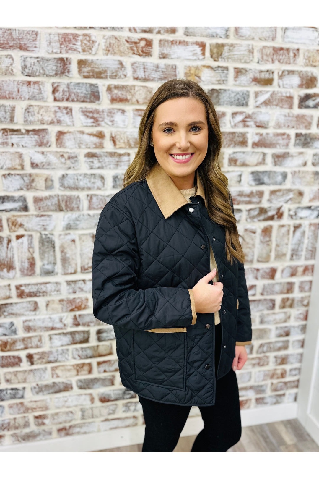 Quilted Cutie Black Jacket